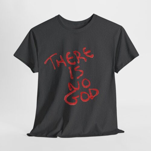 t shirt "er is geen god" (there is no god)