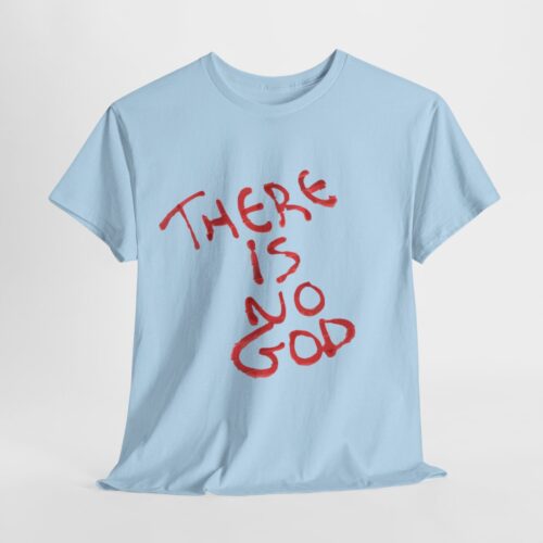 t shirt "er is geen god" (there is no god)