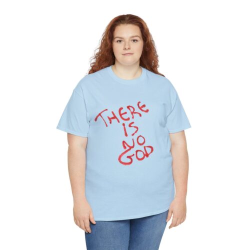 t shirt "er is geen god" (there is no god)