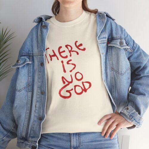 t shirt "er is geen god" (there is no god)