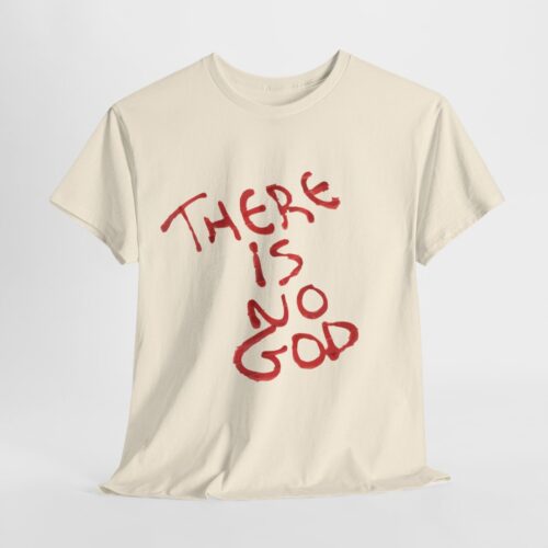 t shirt "er is geen god" (there is no god)