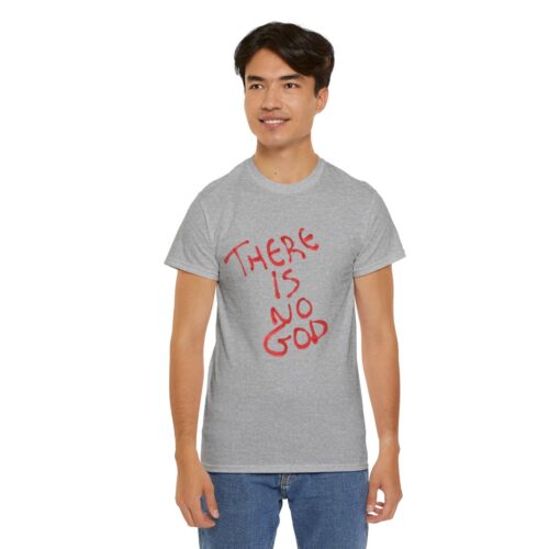 t shirt "er is geen god" (there is no god)