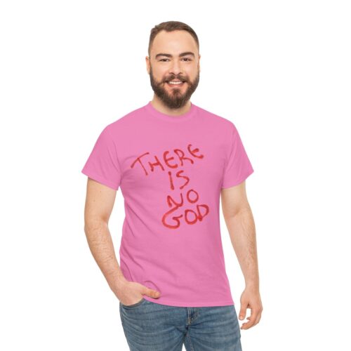 t shirt "er is geen god" (there is no god)