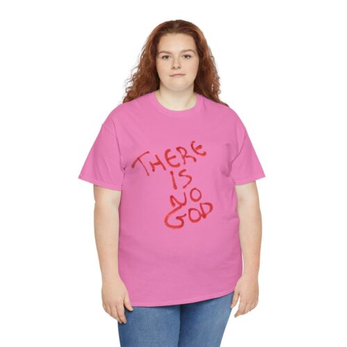 t shirt "er is geen god" (there is no god)