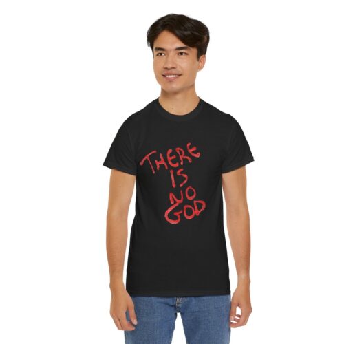 t shirt "er is geen god" (there is no god)