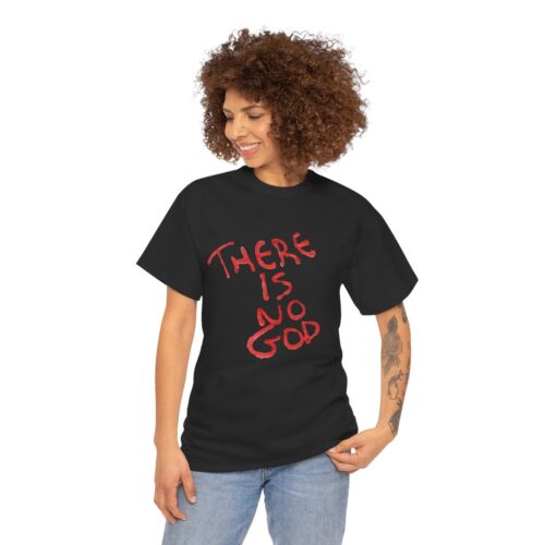 t shirt "er is geen god" (there is no god)