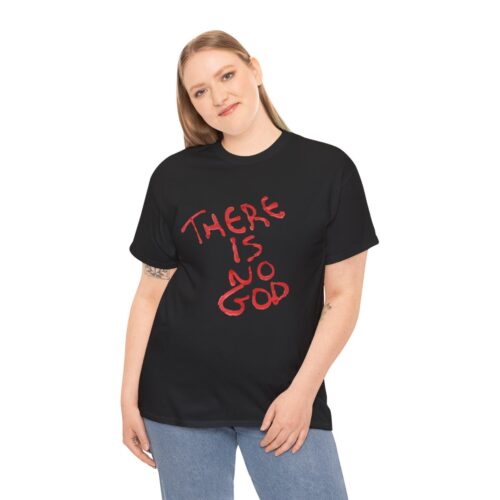 t shirt "er is geen god" (there is no god)