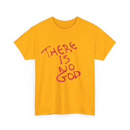 t shirt "er is geen god" (there is no god)