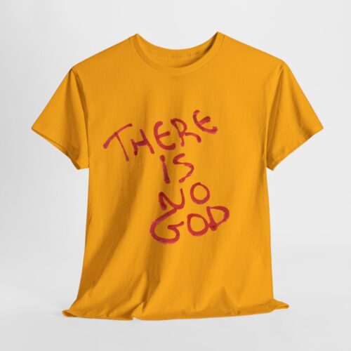 t shirt "er is geen god" (there is no god)