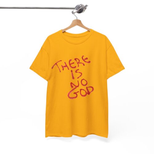 t shirt "er is geen god" (there is no god)